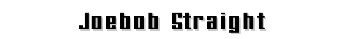 joeBob straight font